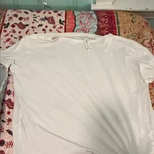 White Short Sleeve Top lululemon size 6